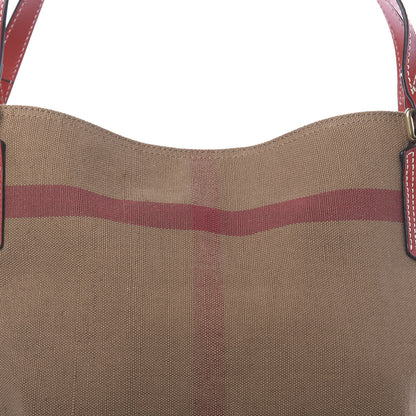 Burberry Canvas Mega Check Medium Maidstone Cadmium Red 9 of 12