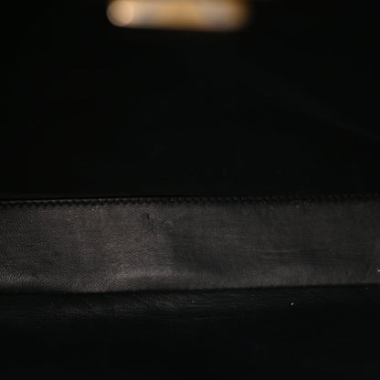 Fendi Vitello Seta Shiny Nappa Medium Peekaboo Iconic Satchel Black 4 of 8