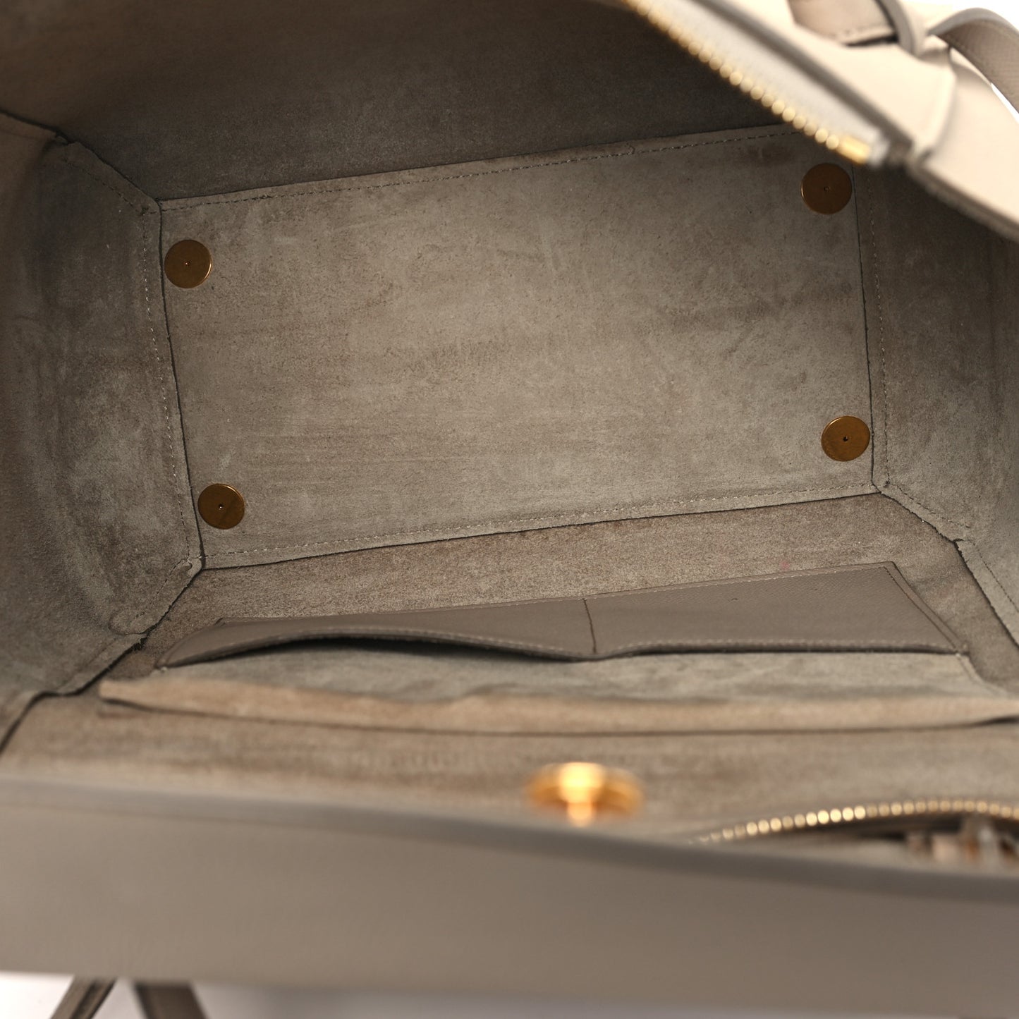 Grained Calfskin Mini Belt Bag Light Taupe