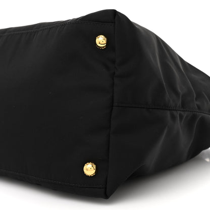 Prada Tessuto Nylon Saffiano Tote Black 9 of 13