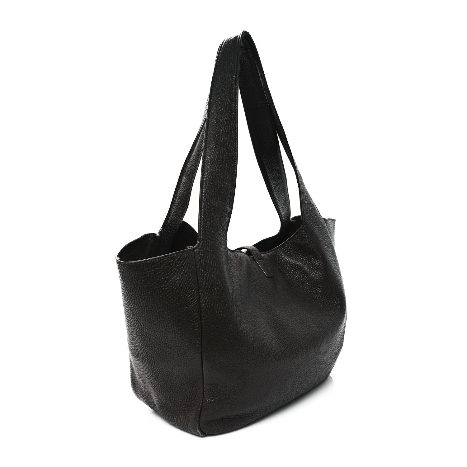 Saint Laurent Grained Deerskin Bea Tote Musk 3 of 15