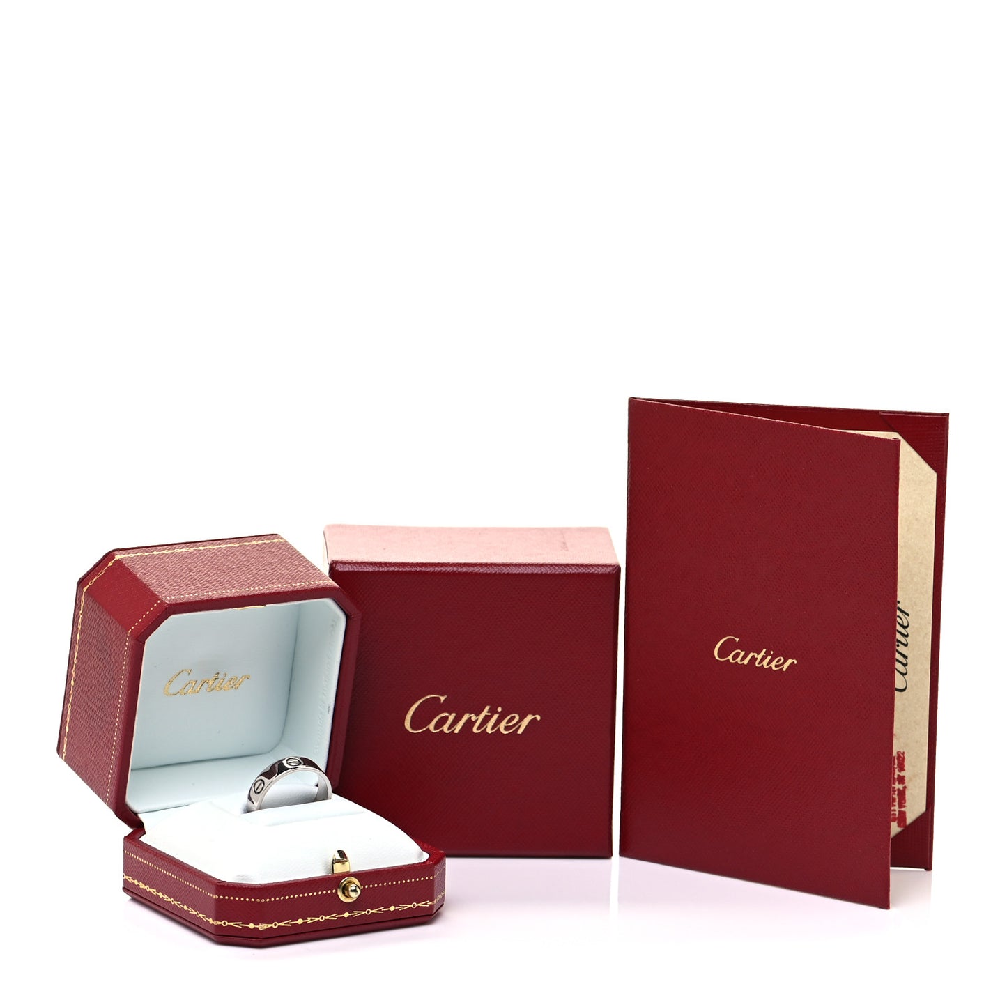 18K White Gold 5.5mm LOVE Ring 60 9