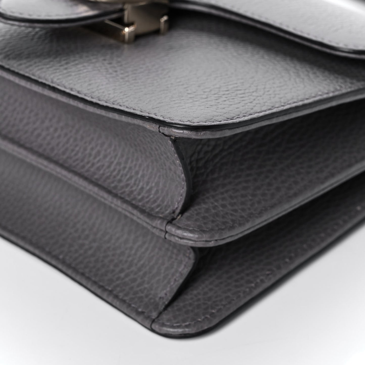 Dollar Calfskin Small Interlocking G Shoulder Bag Loess