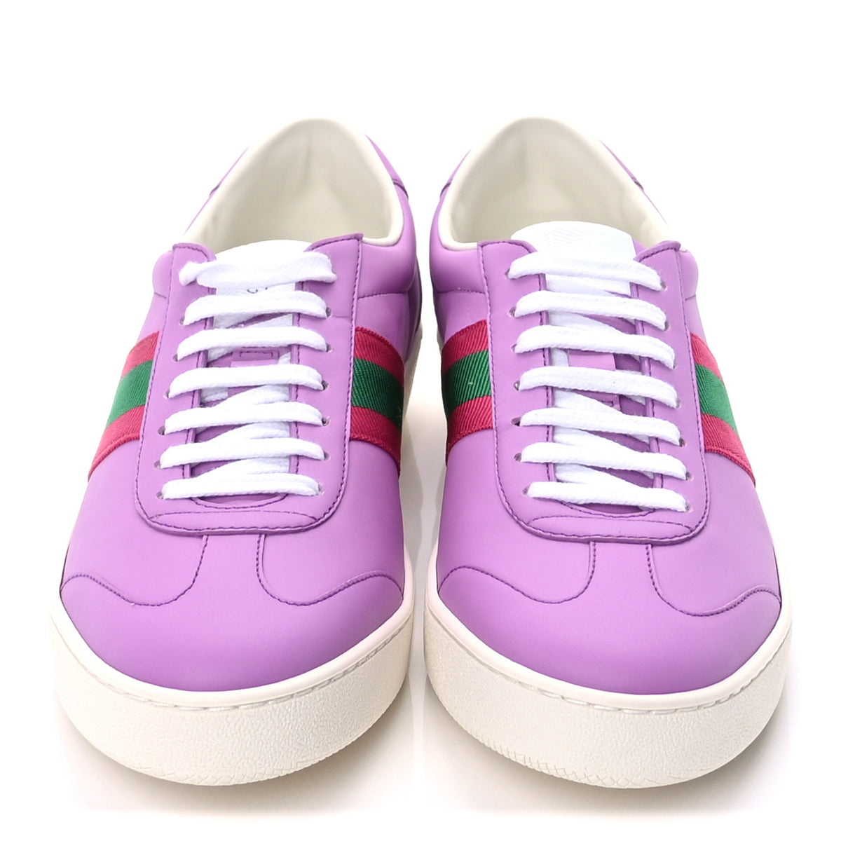Calfskin Womens New Ace Sneakers 39 Purple