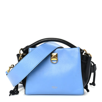 Mulberry Smooth Calfskin Mini Iris Tote Blue Black 1 of 8