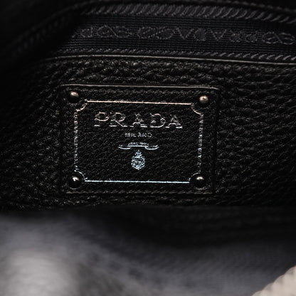 Prada Vitello Daino Tote Nero Black 6 of 6