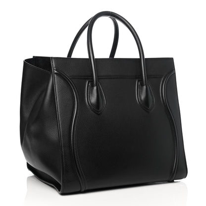 Celine Supple Calfskin Medium Phantom Luggage Black 2 of 4
