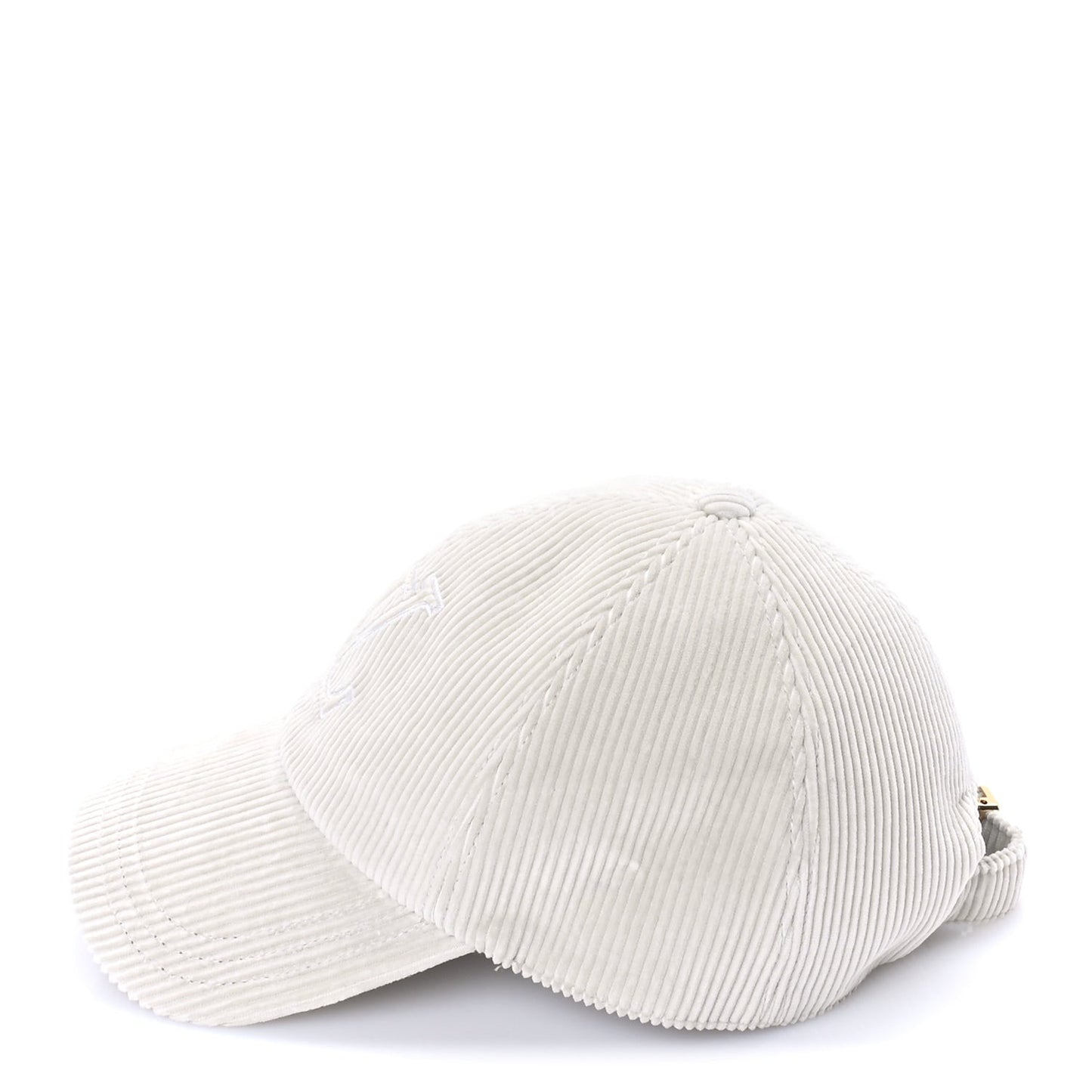 Corduroy LV Signature Cap M  Beige