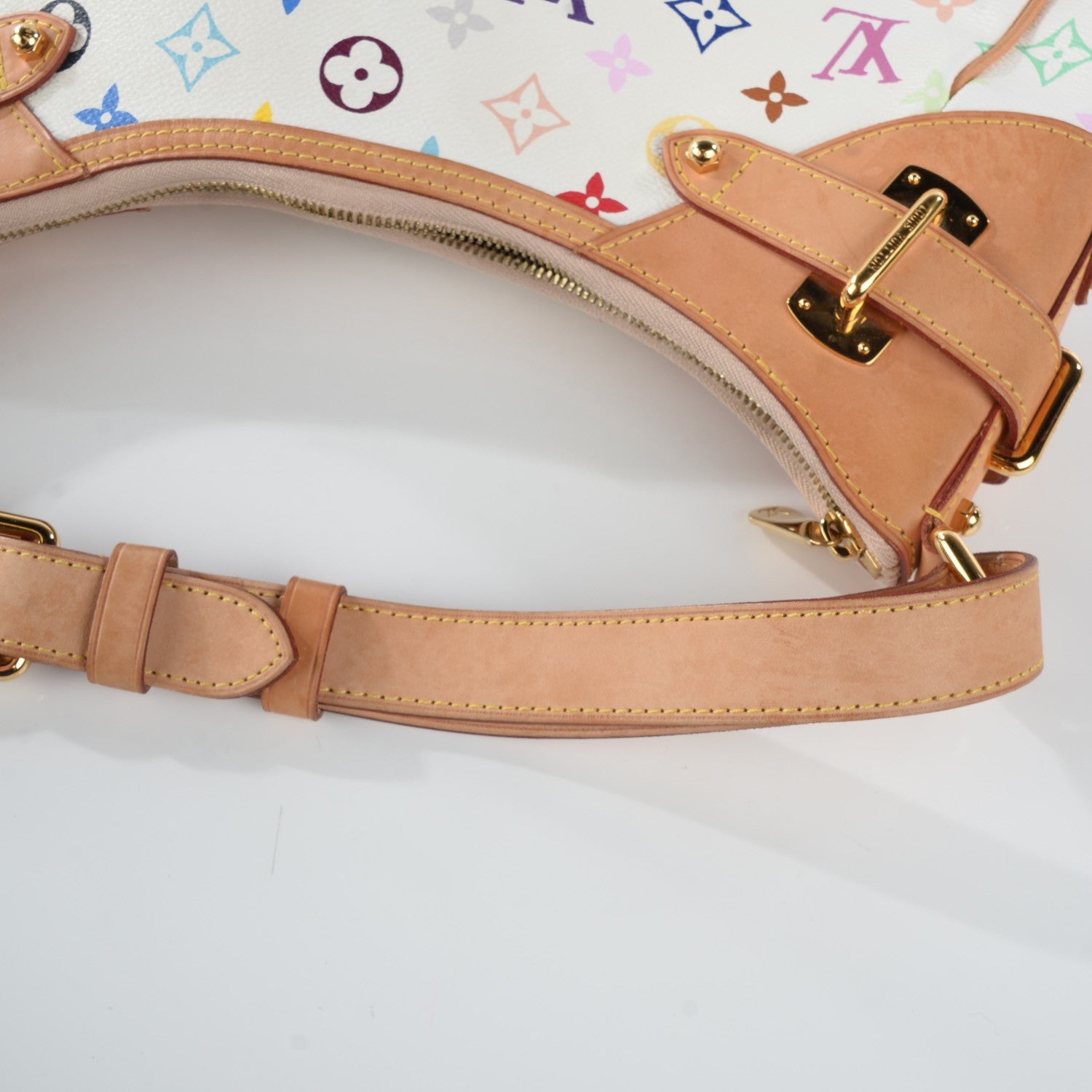 Louis Vuitton Monogram Multicolor Greta White 10 of 13