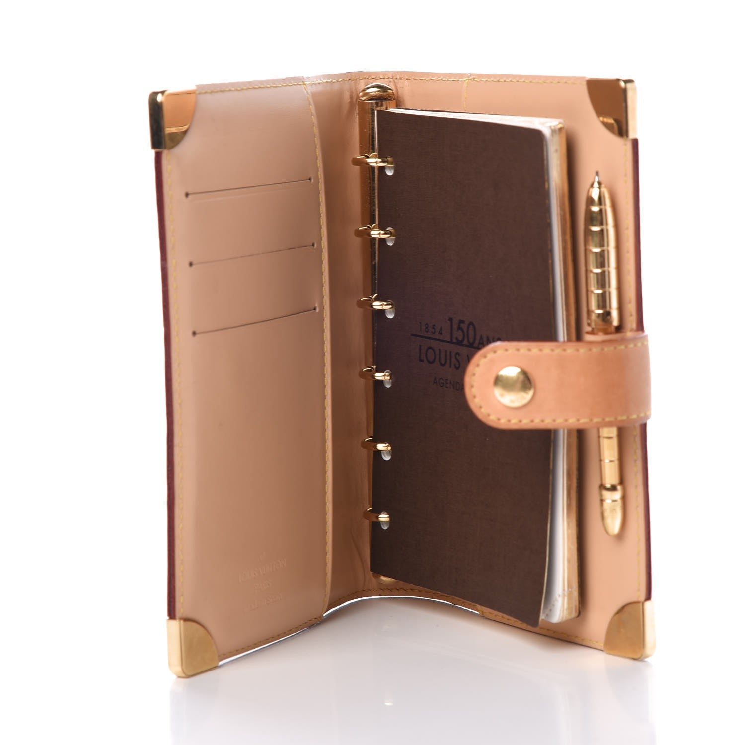 Louis Vuitton Monogram Multicolor Small Ring Agenda Cover Black 5 of 6