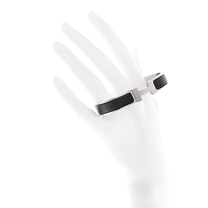 Hermes Enamel Narrow Clic Clac H Bracelet PM Black 2 of 5