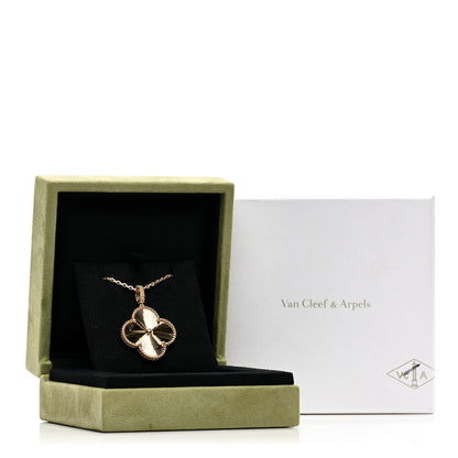 Van Cleef & Arpels 18K Yellow Gold Guilloche Magic Alhambra Long Necklace 6 of 6