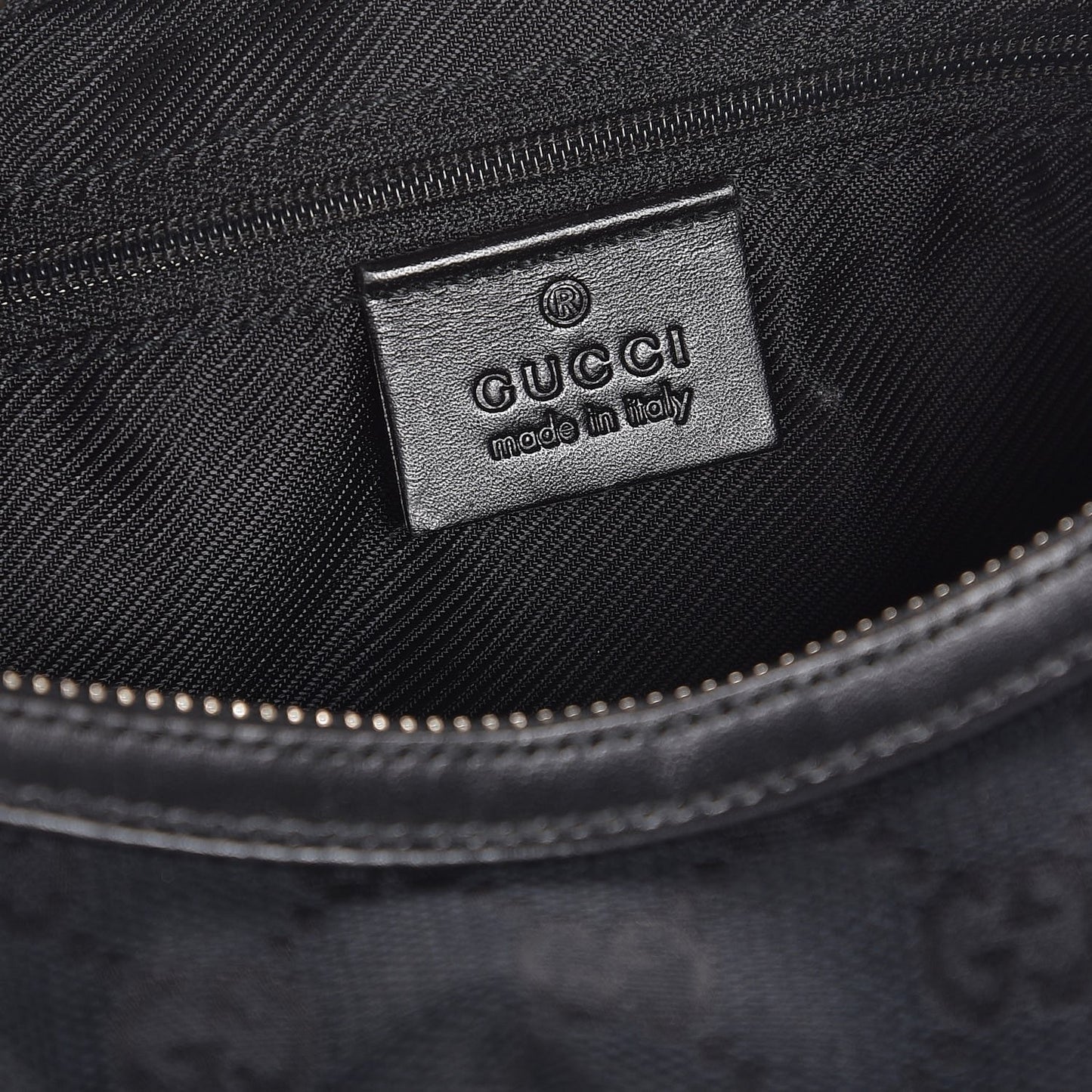 Monogram GG Small Clasp Hobo Black