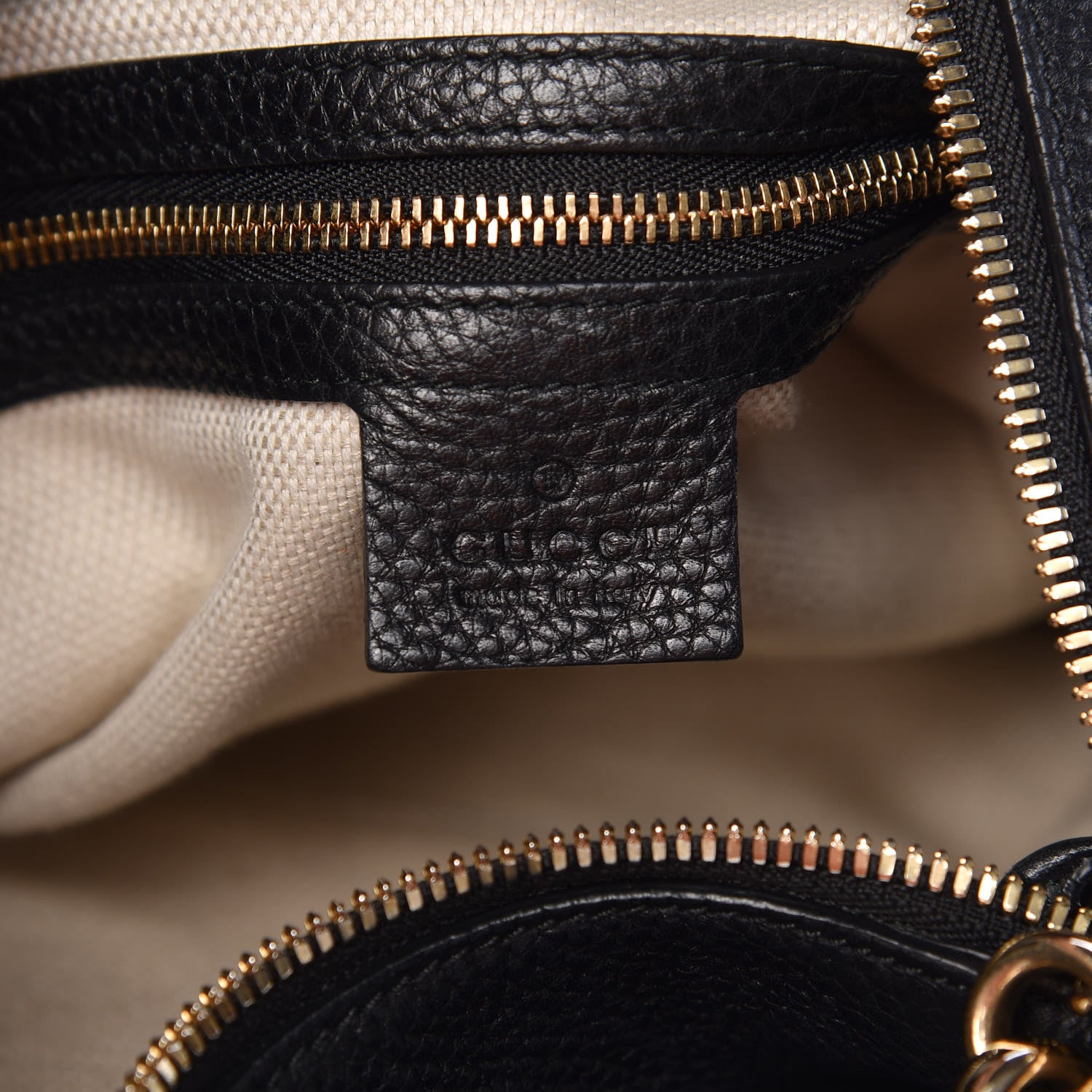 Gucci Pebbled Calfskin Large Soho Hobo Black 6 of 14