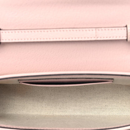 Gucci Monogram Jumbo GG Textured Dollar Calfskin Mini Padlock Top Handle Shoulder Bag Beige Perfect Pink 4 of 10