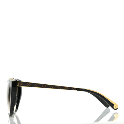 Louis Vuitton Acetate Monogram La Boum Sunglasses Z1147E Black 3 of 7