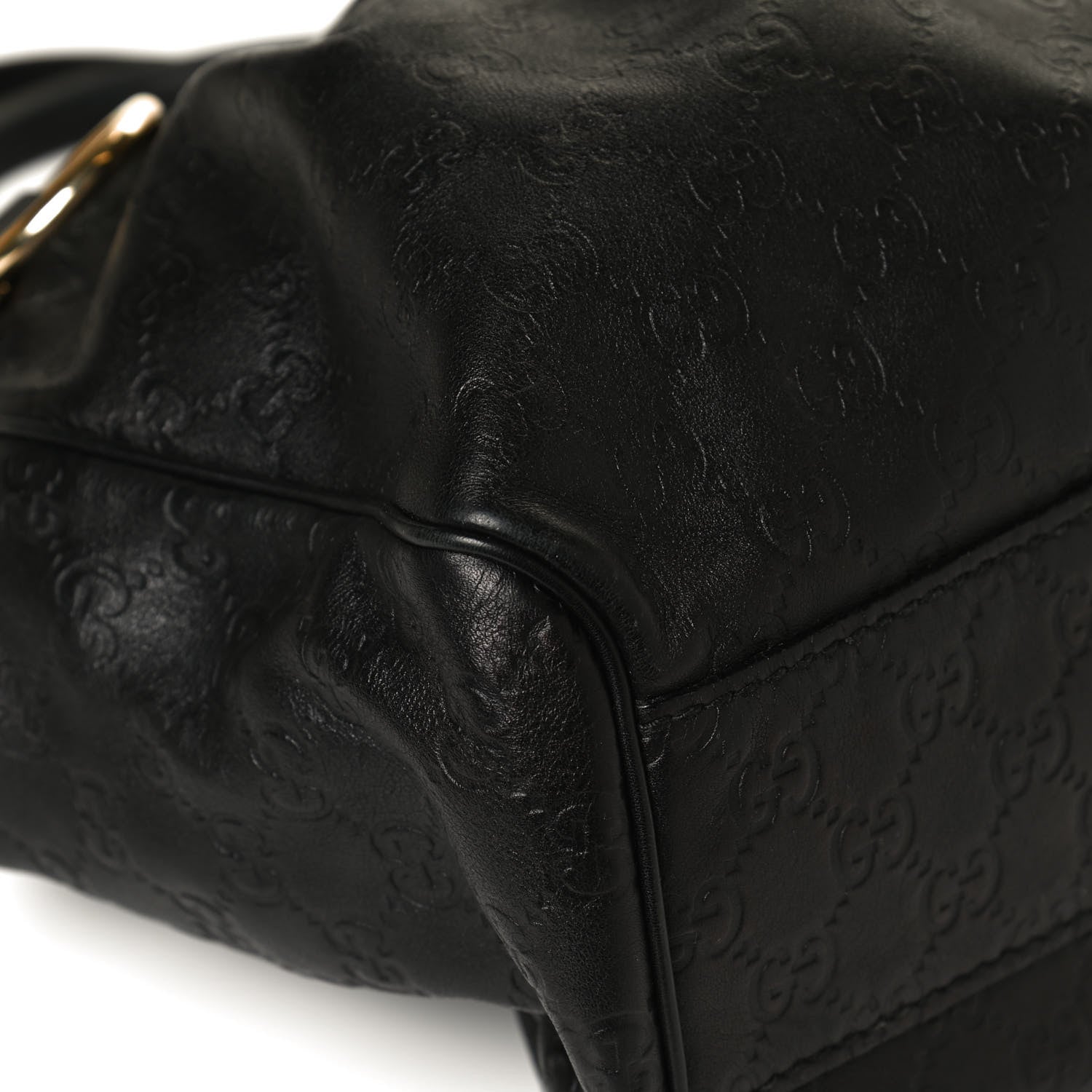 Gucci Guccissima Medium Sukey Tote Black 13 of 14