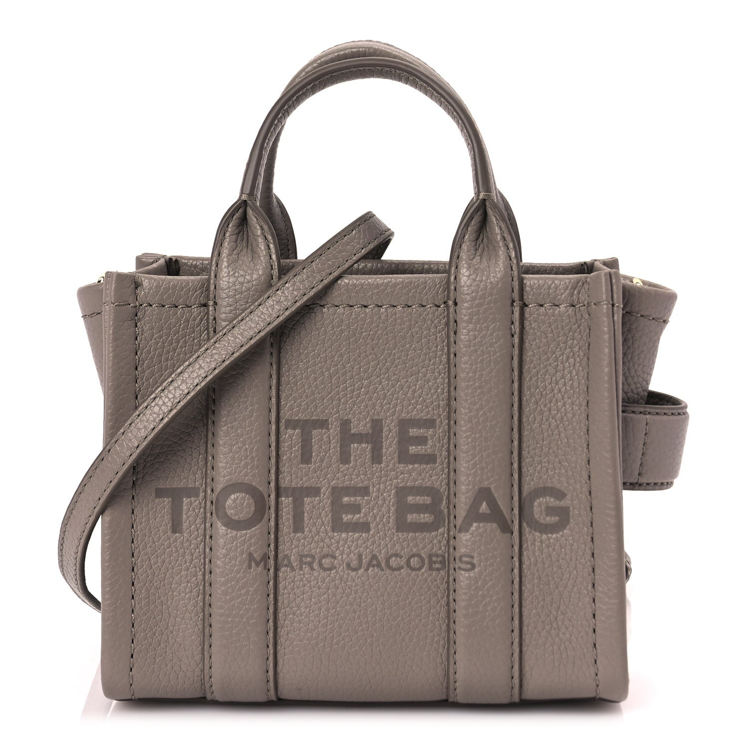 Marc Jacobs Grained Calfskin Small The Tote Bag Cement 1 of 8