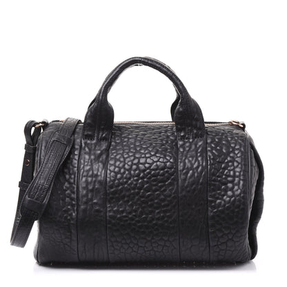 Alexander Wang Pebbled Lambskin Rocco Black Rose Gold Hardware 1 of 8