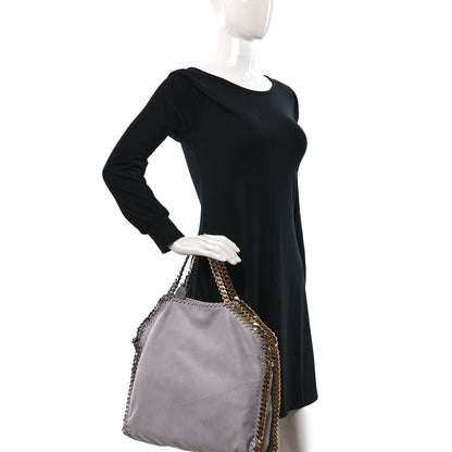 Stella McCartney Shaggy Deer Falabella 3 Chain Fold Over Tote Ice Grey 2 of 8
