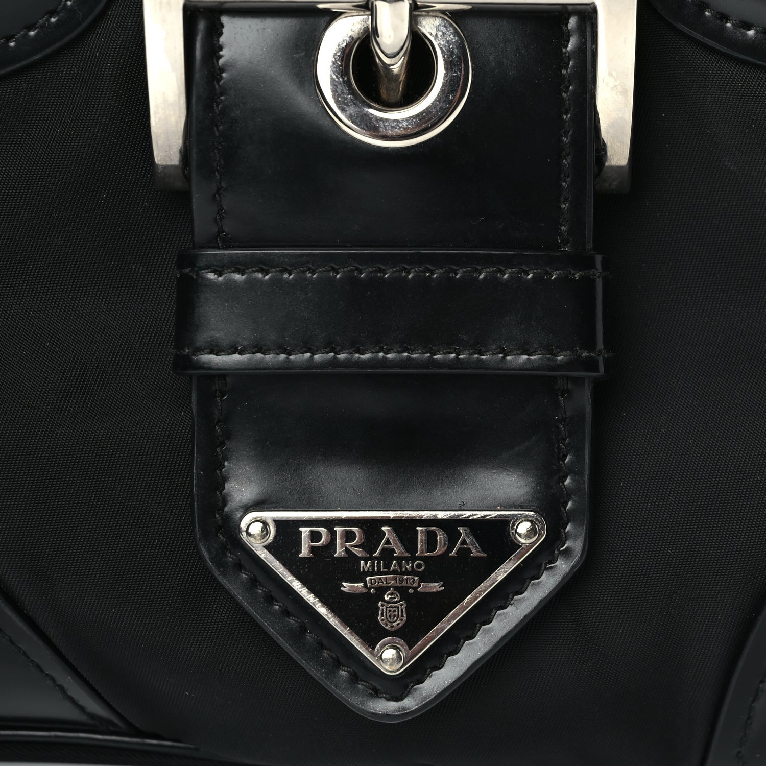 Prada Nappa Soft Padded Re-Edition 2002 Moon Bag Black 6 of 8