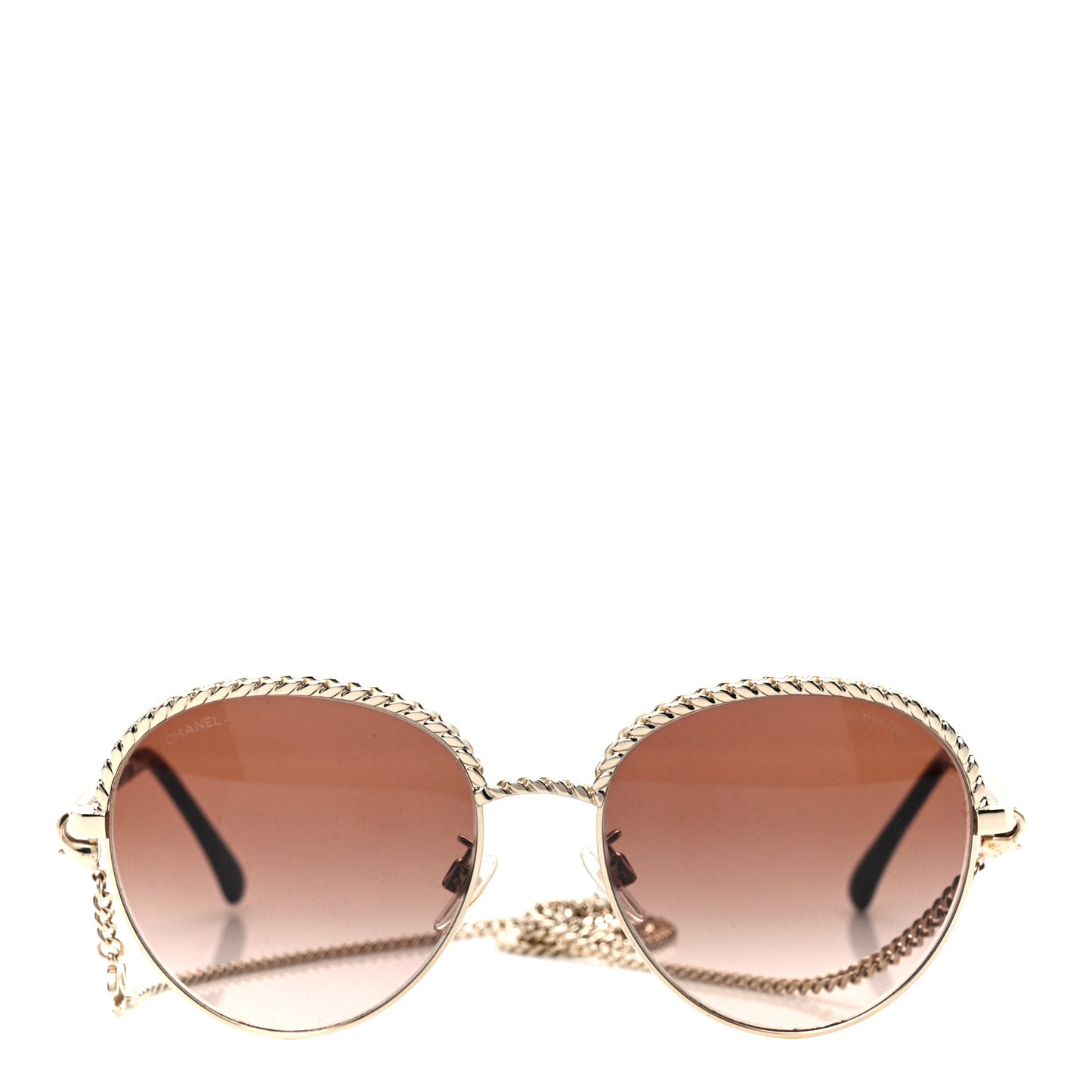 Chain Pantos Sunglasses 4242 Gold Brown