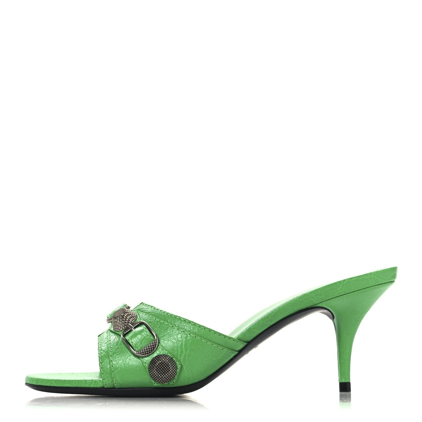 Agneau Arena Cagole 50mm Slide Sandals 36.5 Vivd Green