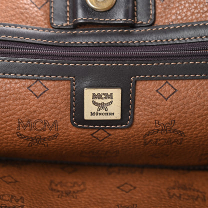 MCM Visetos Shopper Tote Cognac 6 of 18