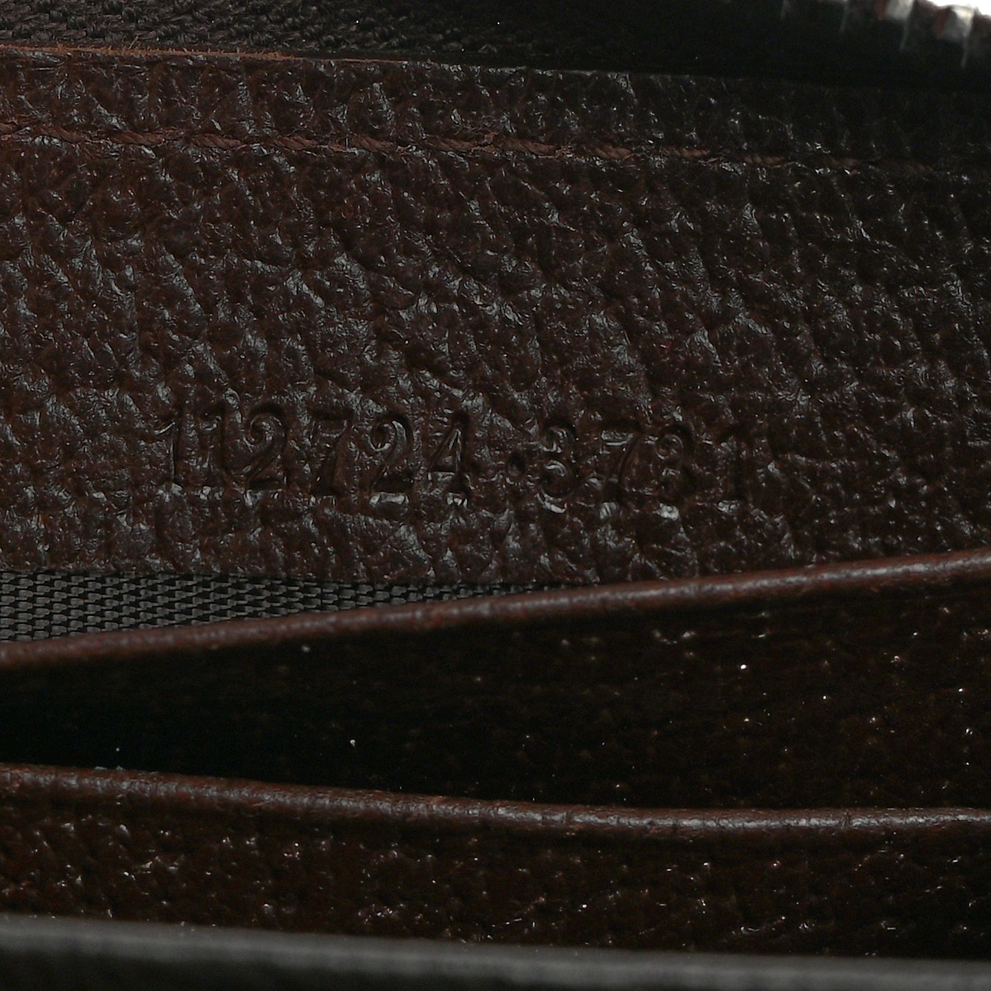 Monogram Metal Bar Zip Around Wallet Dark Brown