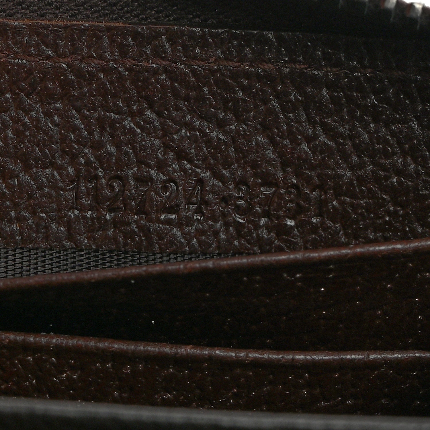 Gucci Monogram Metal Bar Zip Around Wallet Dark Brown 7 of 7