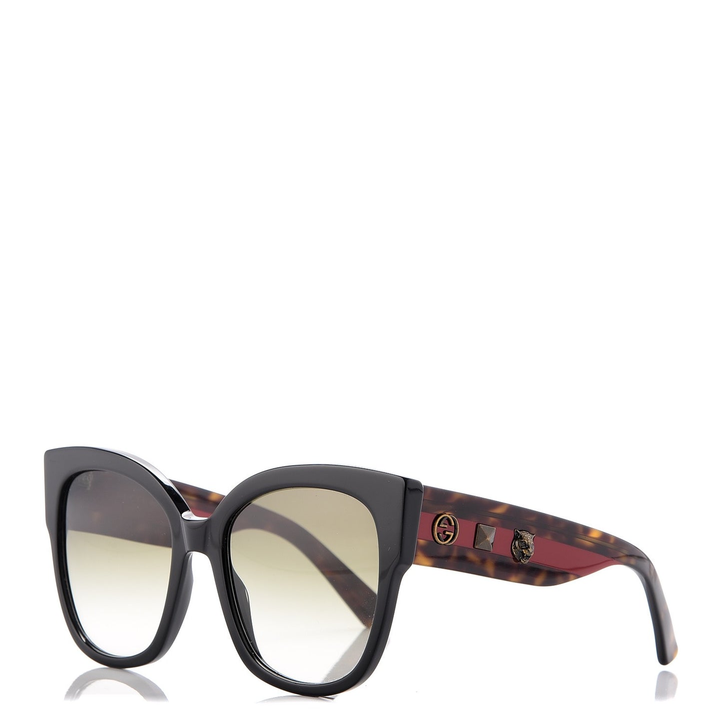 Square Frame Web Sunglasses GG0059S Black