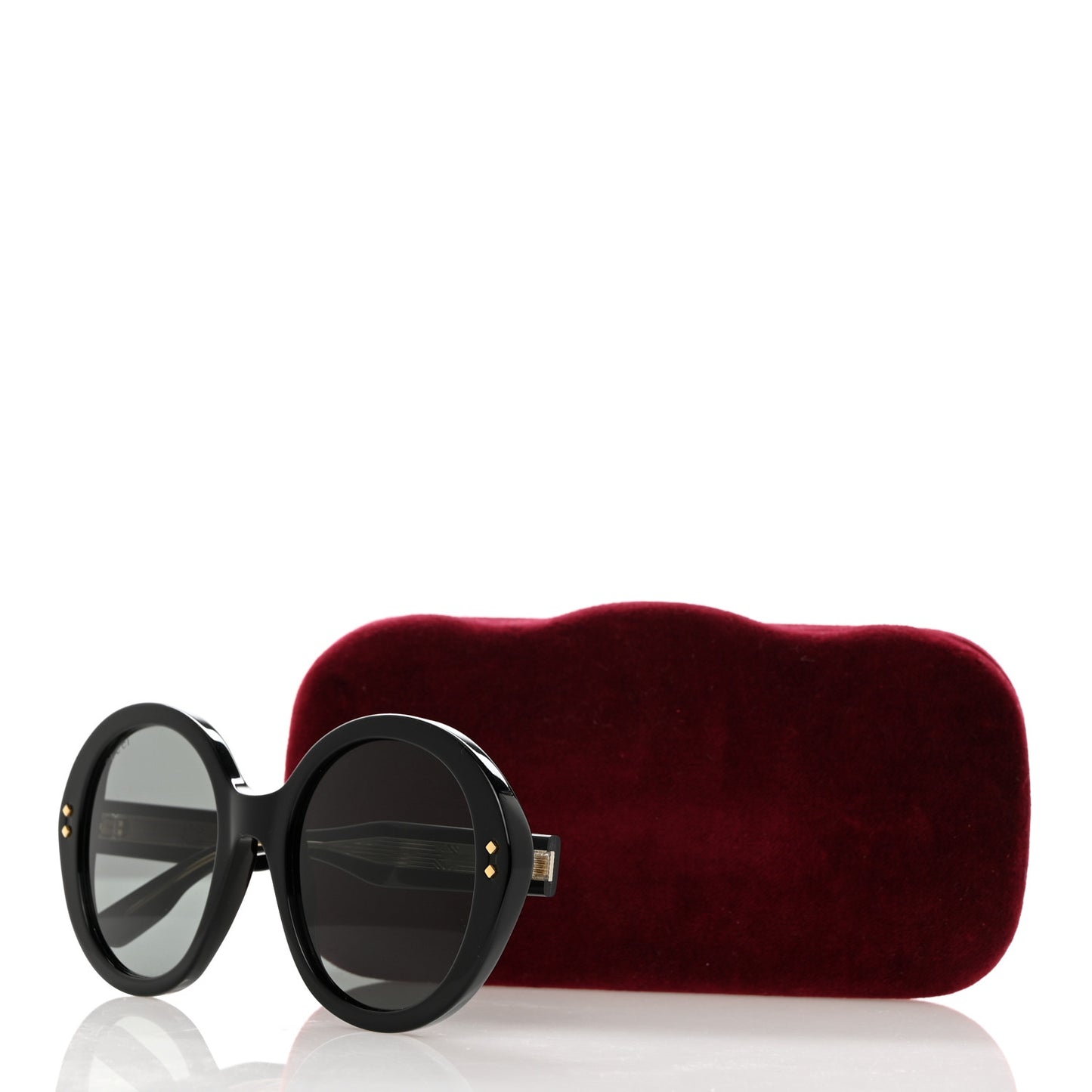 Acetate Round Sunglasses GG1081S Black