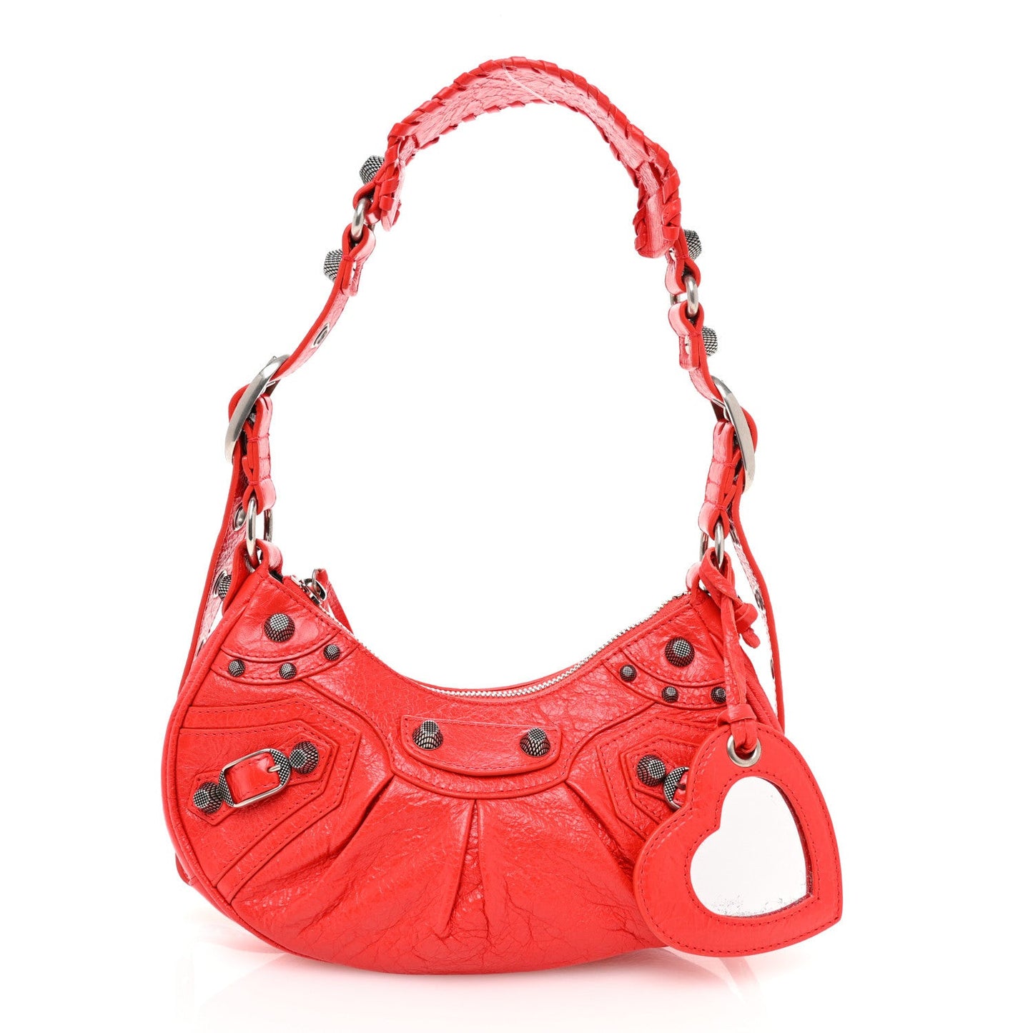 Agneau Arena Le Cagole Shoulder Bag XS Tomato Red