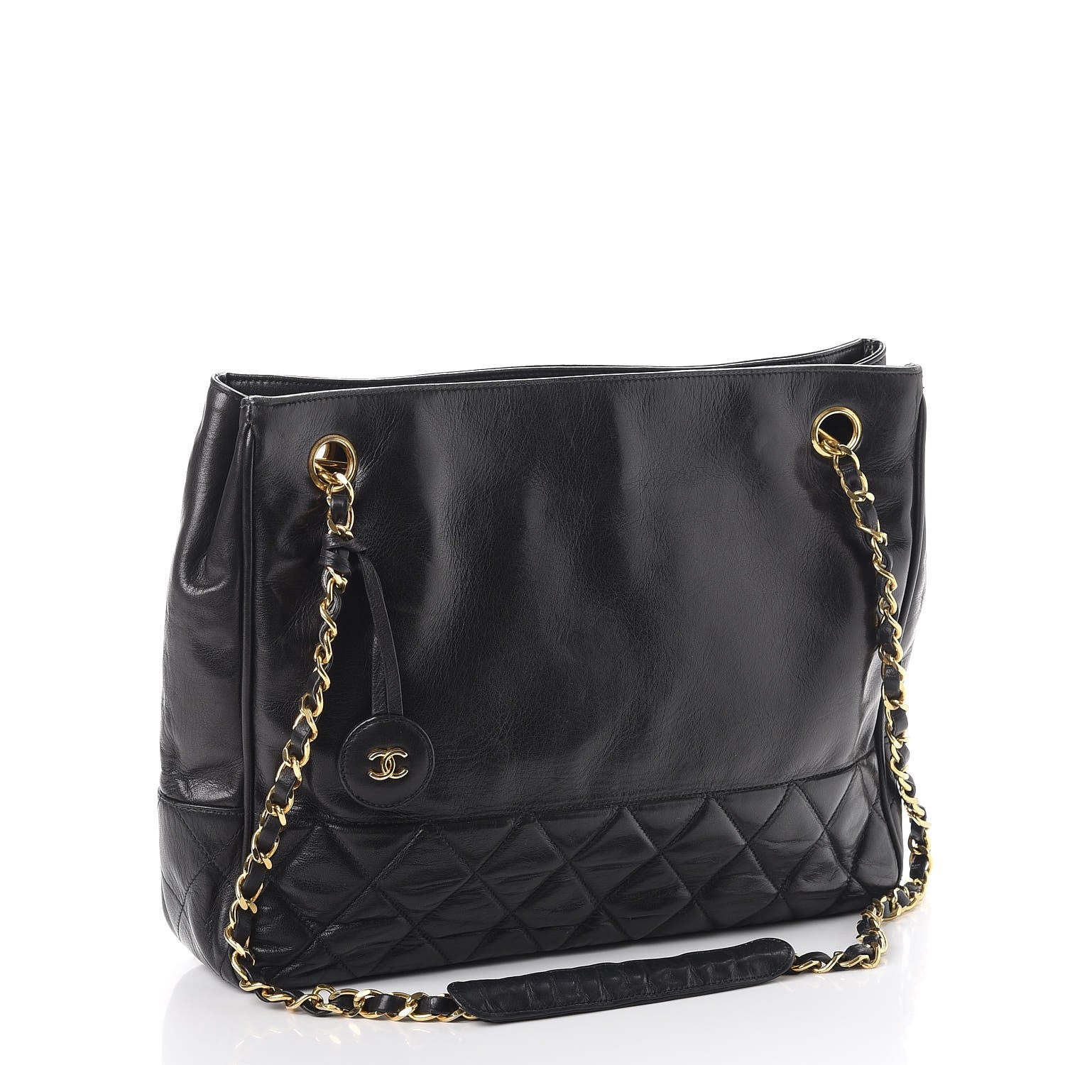 Chanel Lambskin Quilted Shoulder Bag Black 3 of 14