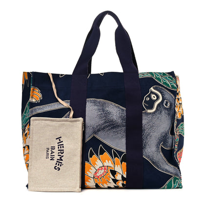 Hermes Canvas The Savana Dance Beach Bag 1 of 14