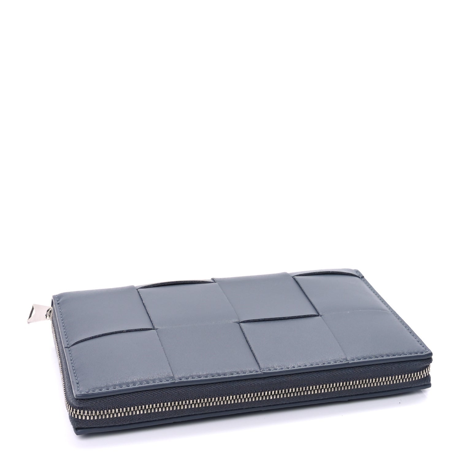 Bottega Veneta Nappa Maxi Intrecciato Zip Around Wallet Thunder 4 of 9