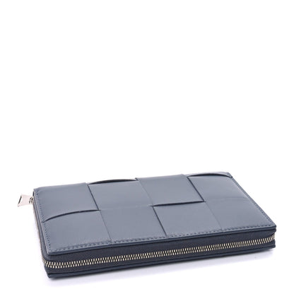 Bottega Veneta Nappa Maxi Intrecciato Zip Around Wallet Thunder 4 of 9