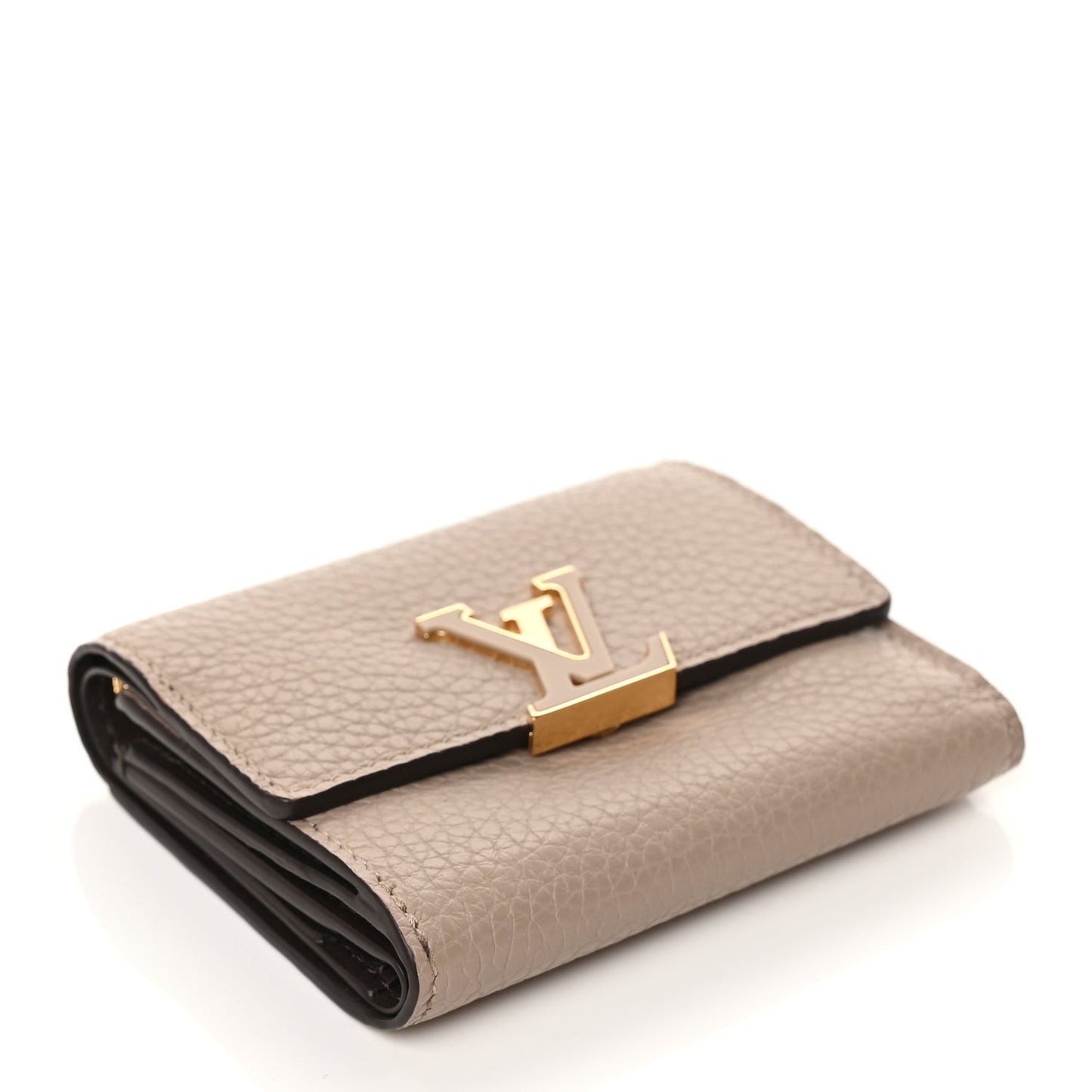 Taurillon Capucines XS Wallet Galet