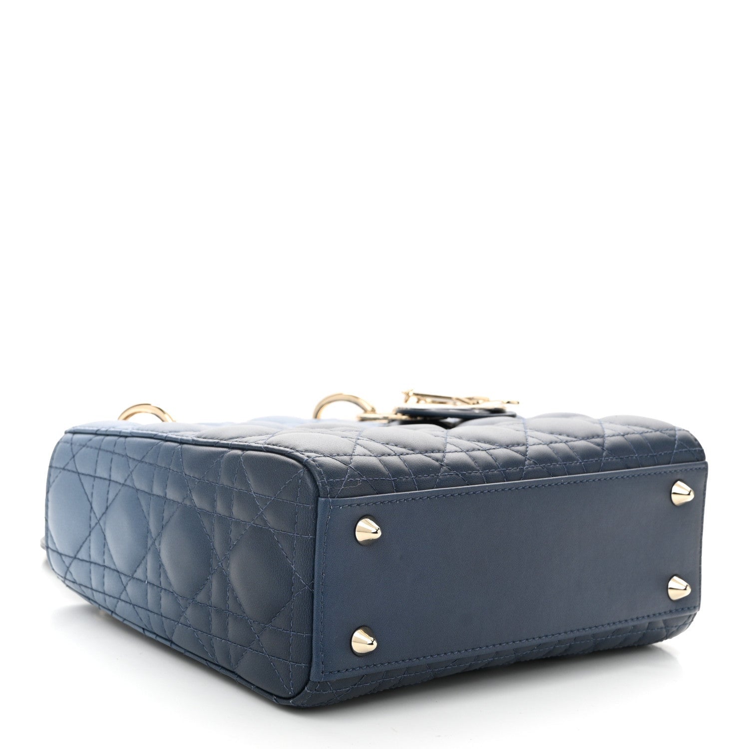 Christian Dior Lambskin Cannage Gradient Small My ABCDior Lady Dior Indigo Blue 4 of 7