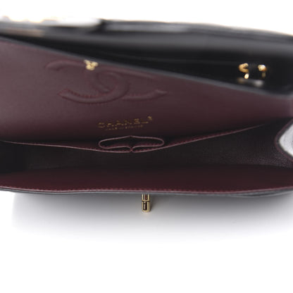 Chanel Lambskin Quilted Medium Double Flap Black 5 of 11