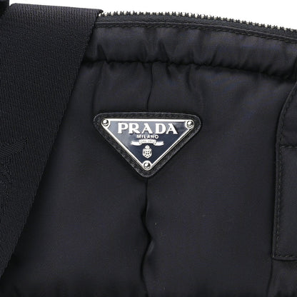 Prada Tessuto Nylon Bomber Dome Satchel  Black 6 of 7