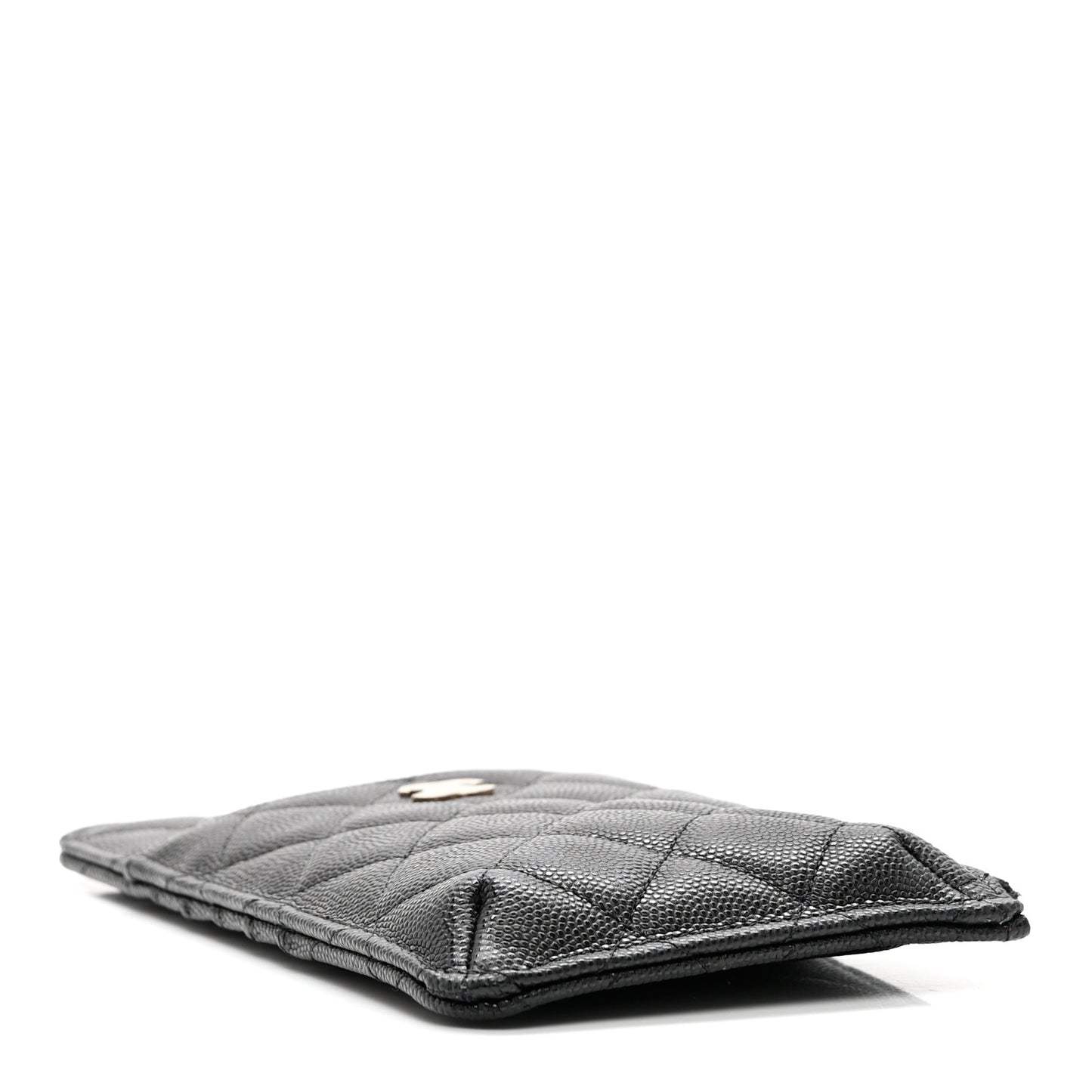 Caviar Quilted Classic iPhone Pouch Black
