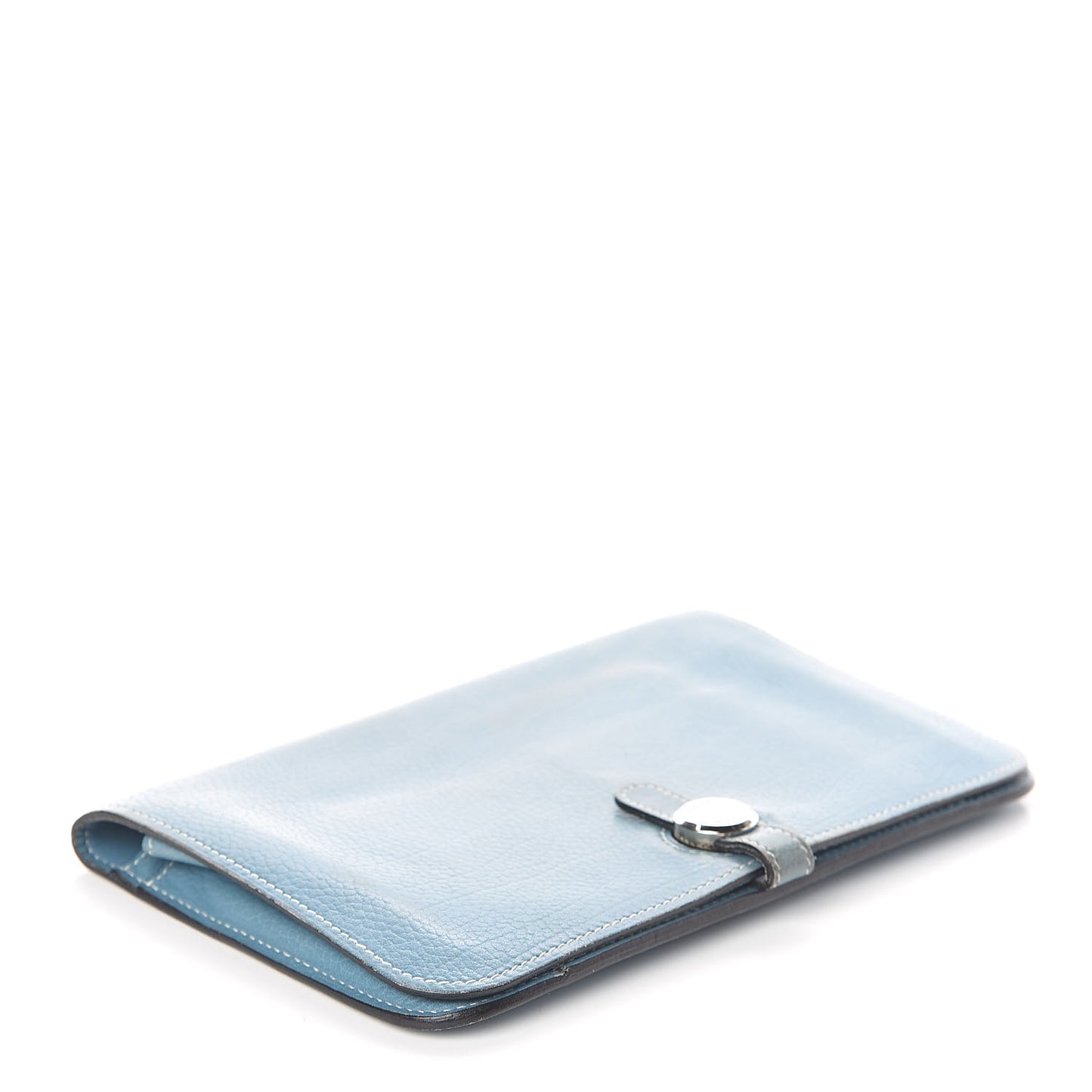 Togo Dogon Duo Wallet Blue Jean