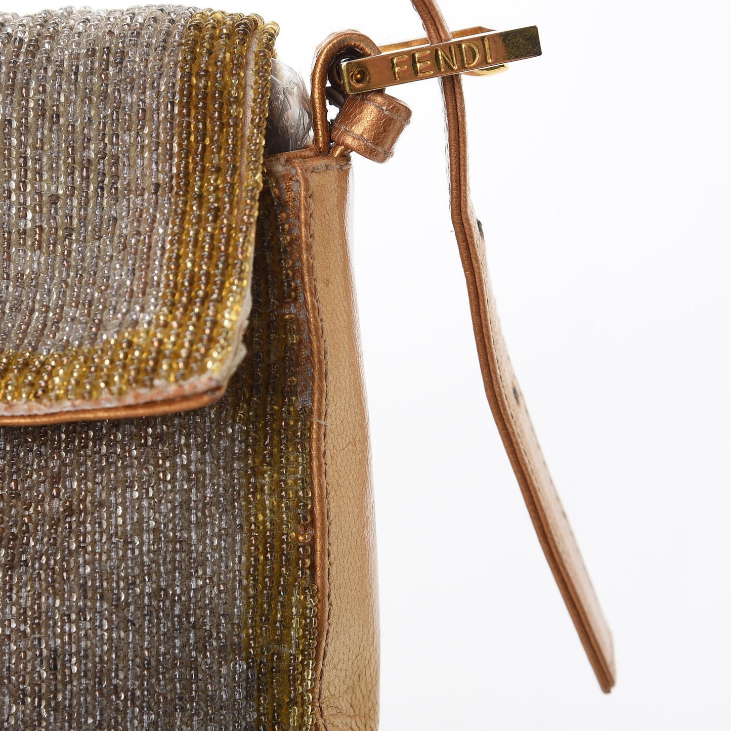 Beaded Baguette Gold Silver