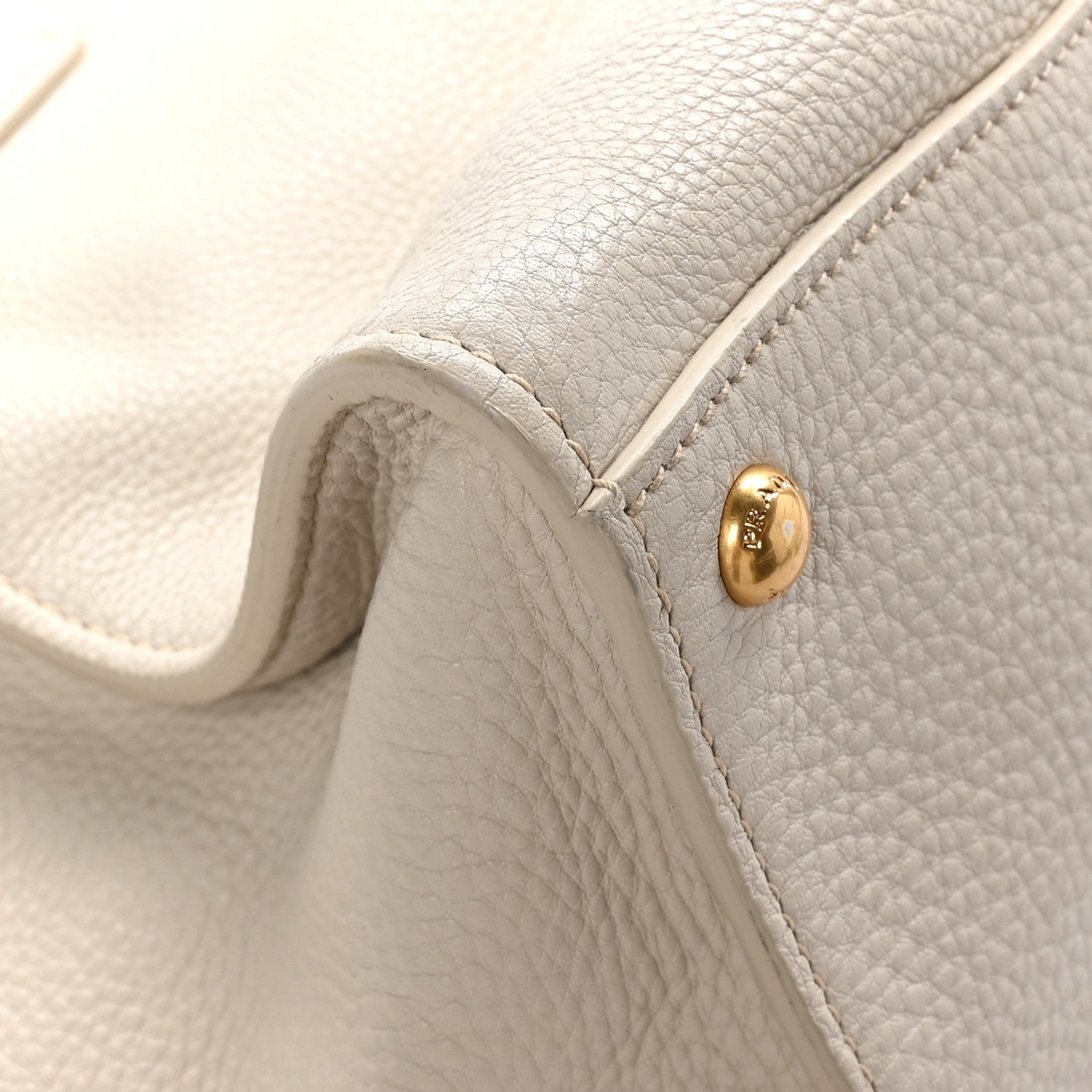 Prada Vitello Daino Shopping Tote Talco 10 of 11