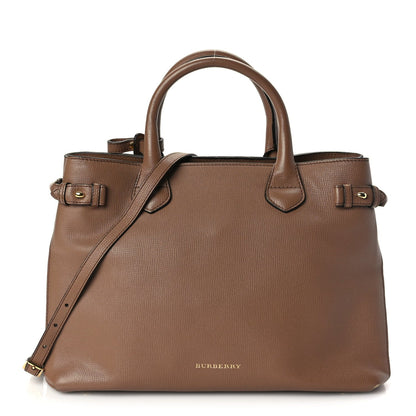 Burberry Grainy Calfskin House Check Medium Banner Tote 1 of 8