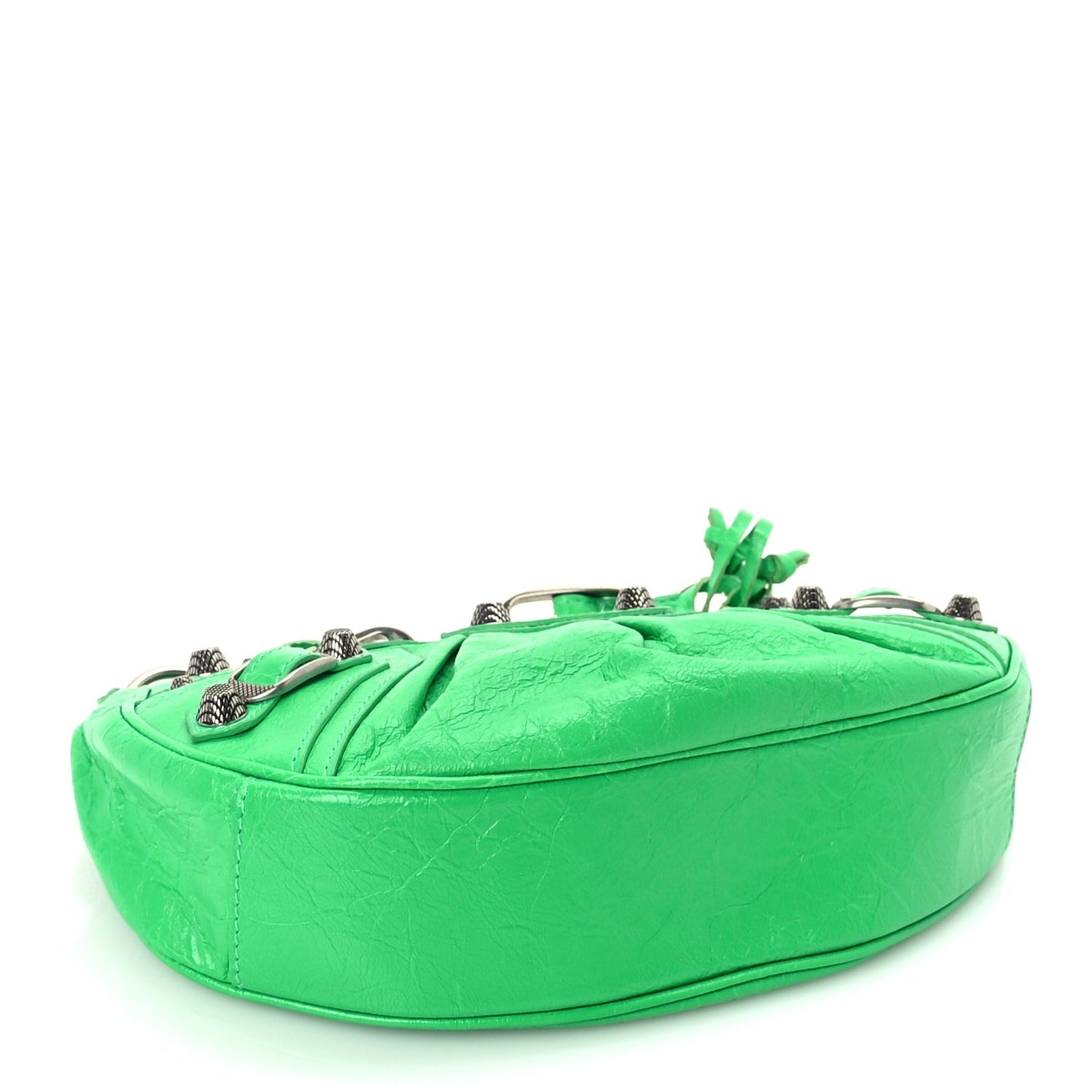 Agneau Arena Le Cagole Shoulder Bag XS Vivid Green