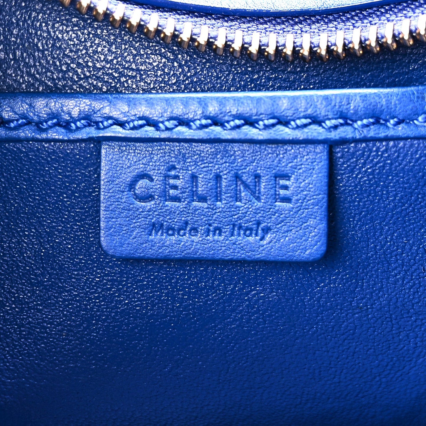 Smooth Calfskin Nano Luggage Royal Blue
