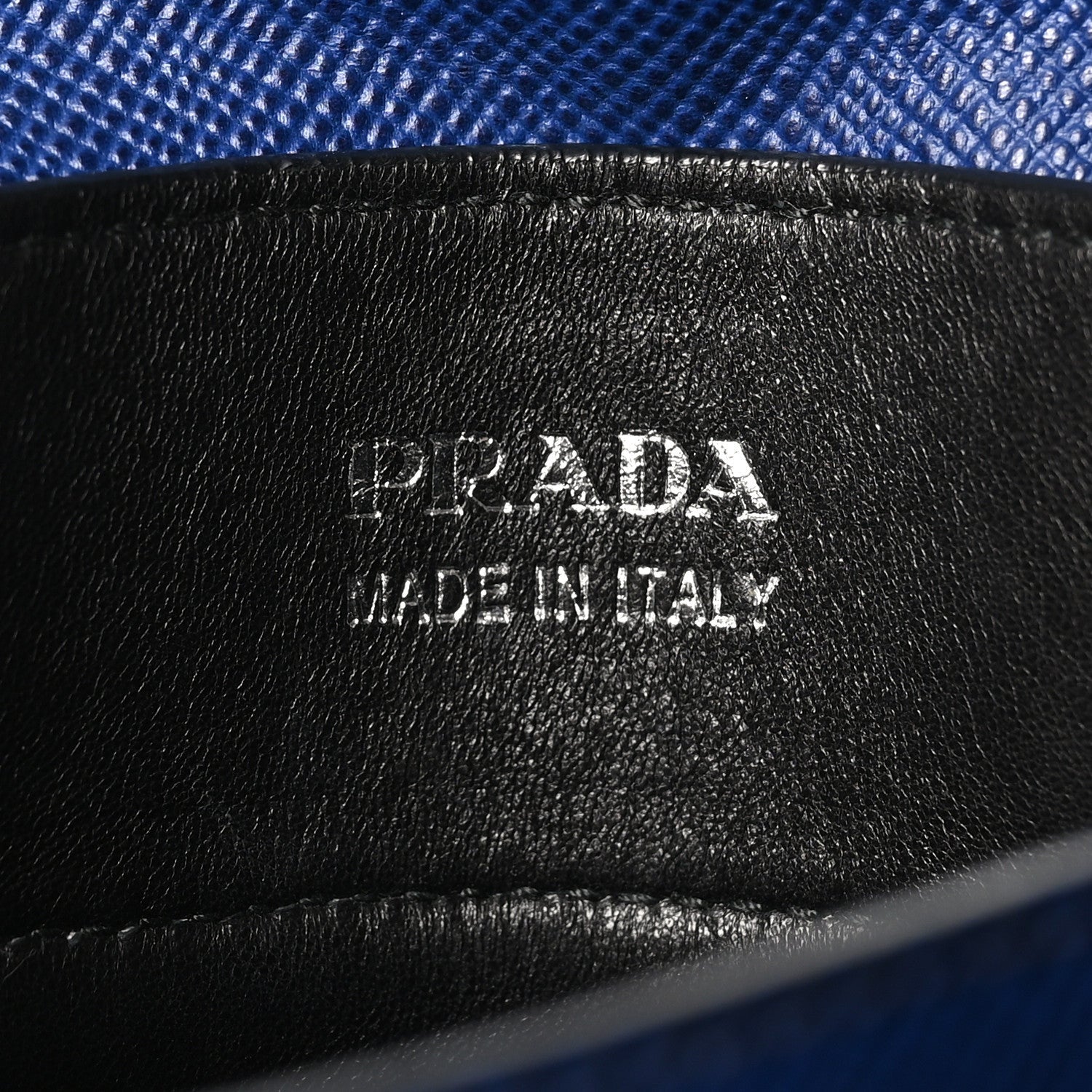 Prada Saffiano Cuir Medium Double Handle Tote Baltico 6 of 7