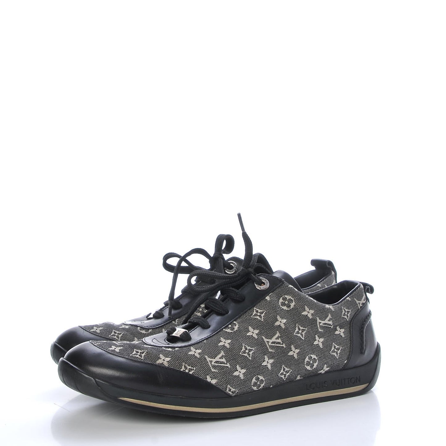 Mini Lin Monogram Sneakers 40 Black